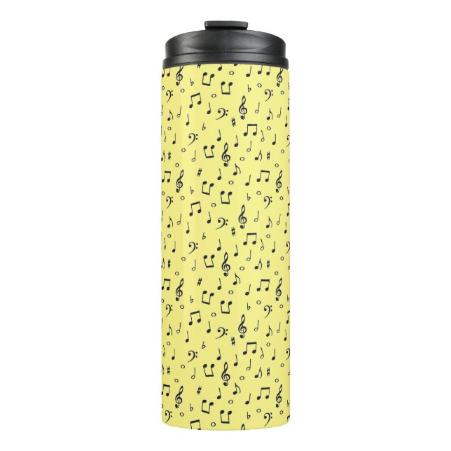 Black Musical  Thermal Tumbler (Front)