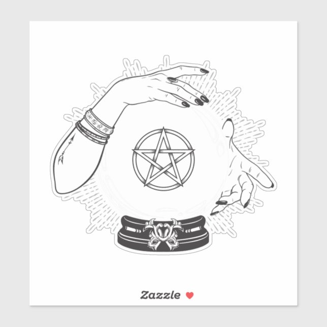 Black Mystic Fortune Teller Mystical Crystal Party (Sheet)