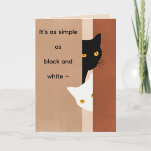 BLACK n WHITE MISSING YOU CARD