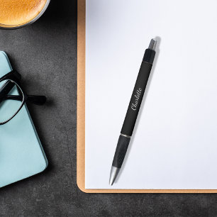 Black name script elegant