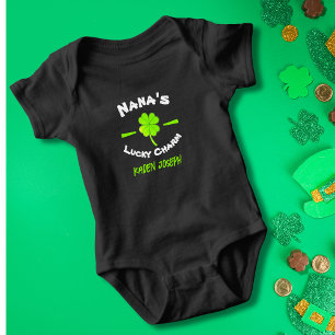 Black, Nana's Lucky Charm, Baby Jersey Baby Bodysuit