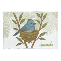 Black-Naped Monarch Nestled Among the Leaves