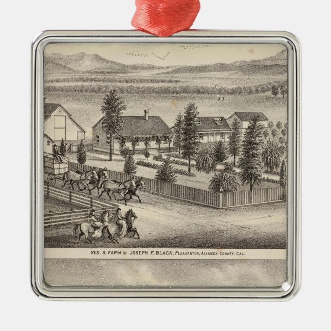 Black, Neal residences, properties Metal Tree Decoration (Front)