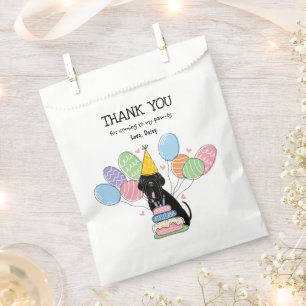 Black Neapolitan Mastiff Dog Favour Bags