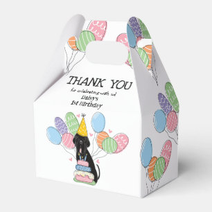 Black Neapolitan Mastiff Dog Thank You Favour Box