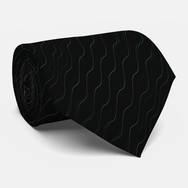 Black Neck Tie (Rolled)