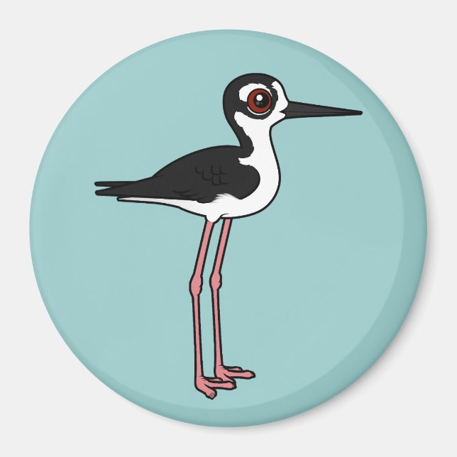Black-necked Stilt Magnet (Front)