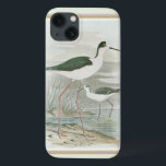 Black-Necked Stilts by the Water iPhone 13 Case<br><div class="desc">This simple yet beautiful fine art print of two black-necked stilts standing by the water on a cloudy day will look perfect on any Zazzle product. The neutral colours are very relaxing and would make a great addition to your home or office.</div>