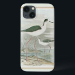 Black-Necked Stilts by the Water iPhone 13 Case<br><div class="desc">This simple yet beautiful fine art print of two black-necked stilts standing by the water on a cloudy day will look perfect on any Zazzle product. The neutral colours are very relaxing and would make a great addition to your home or office.</div>