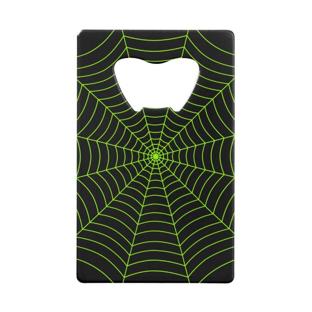 Black neon green spider web Halloween pattern (Front)