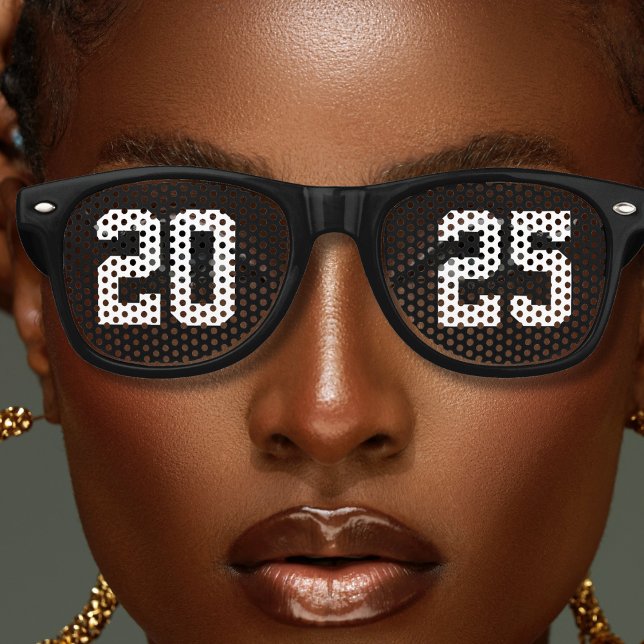 Black New Years Eve Party Retro Sunglasses (Creator Uploaded)