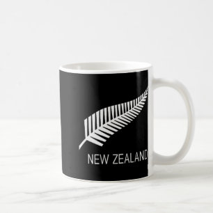 Black New Zealand Fern Shirt Mens Black Proud Kiwi Coffee Mug