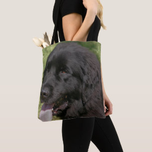 Black Newfoundland Dog Animal Tote Bag