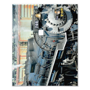 Black Nikel Plate Road 765 Steam locomotive Train Photo Print