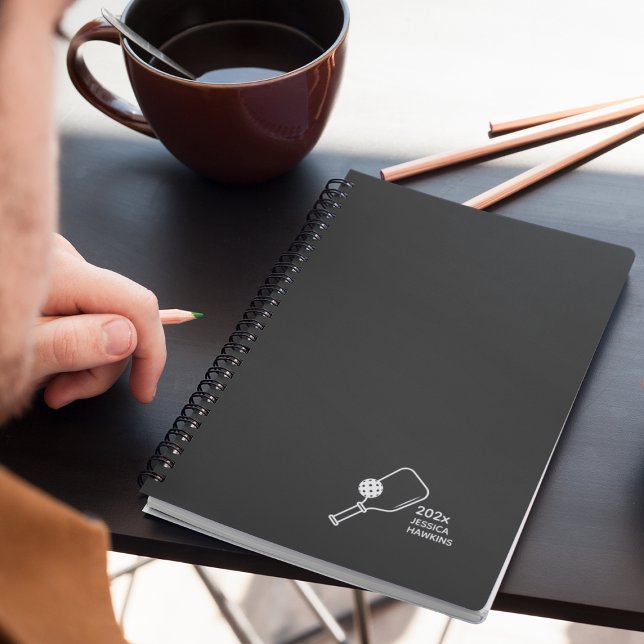 Black Noir Pickleball Personal Weekly Planner (Creator Uploaded)