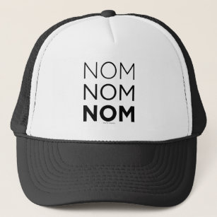 Black Nom Nom Nom Trucker Hat