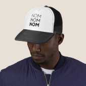 Black Nom Nom Nom Trucker Hat (In Situ)
