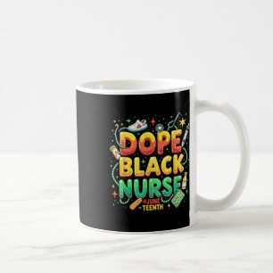 Black Nurse Juneteenth Medical Pride _2 Coffee Mug