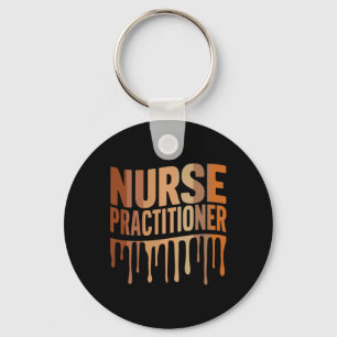Black Nurse Practitioner African American Nurse Pr Key Ring