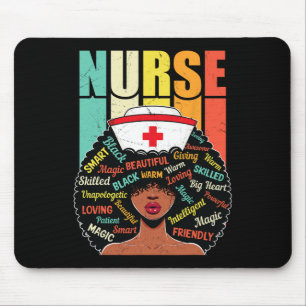 Black Nurse Sophisticated And Gorgeous Melanin His Mouse Pad