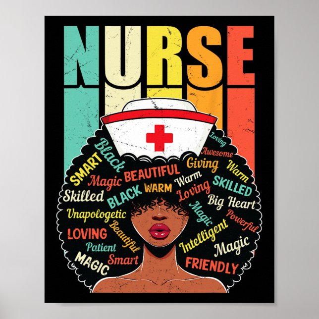 Black Nurse Sophisticated And Gorgeous Melanin His Poster (Front)