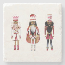 Black Nutcracker Stone Coaster