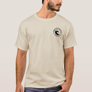Black Ocean Wave Circle Design Bethany Beach T-Shirt