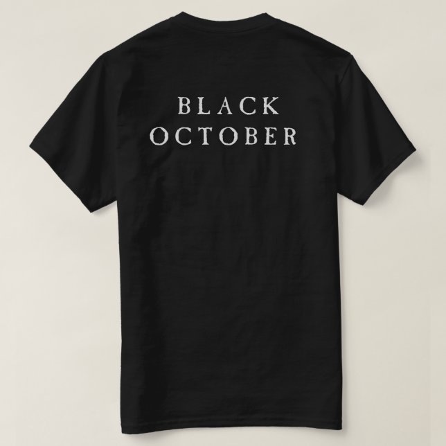 Black October T-Shirt (Design Back)