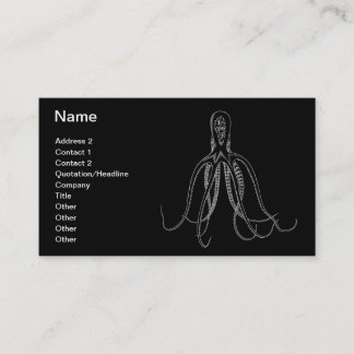Black Octopus Business Card