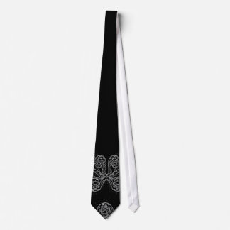 BLACK OCTOPUS TIE