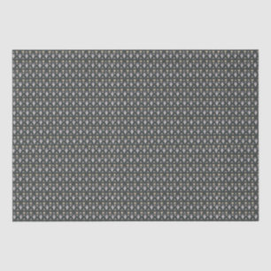 Black Olive Elegant Ditsy Floral Tissue Paper