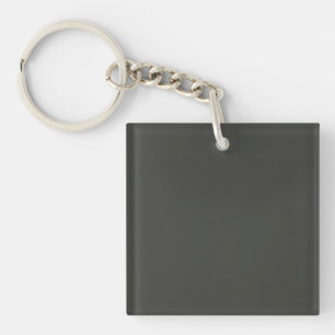 Black olive (solid colour)  key ring