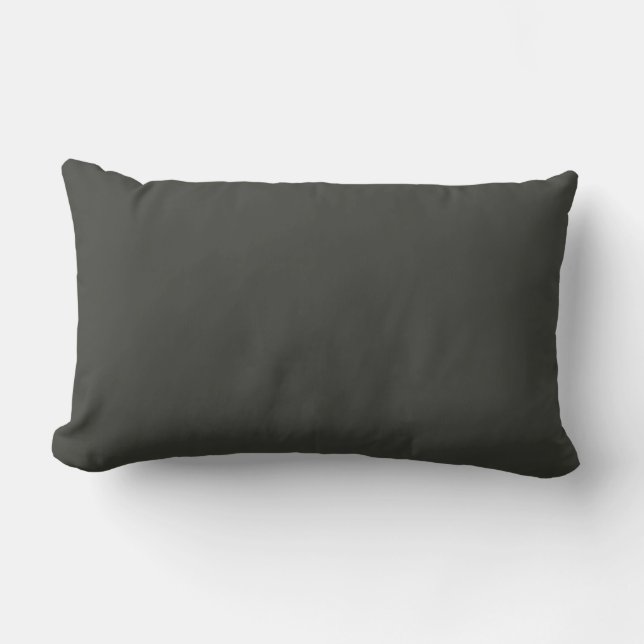Black olive (solid colour)  lumbar cushion (Front)