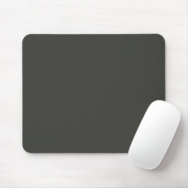 Black Olive Solid Colour Mouse Pad (With Mouse)