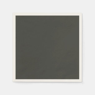 Black olive (solid colour) napkin