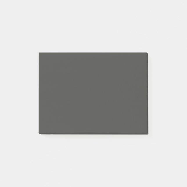 Black Olive Solid Colour Post-it Notes (Front)