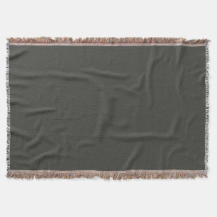 Black olive (solid colour)  throw blanket