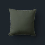 Black Olive Solid Plain Colour Cushion<br><div class="desc">Rich dark green colour. Suitable on formal/ Informal occasions. Simple,  classic & fashionable colour. 
Work with a variety of colours degree. Recommend being in the wardrobe.
If you like the minimalist idea principle this colour definitely will assist. Besides its beauty,  and rich in nature. 
hex#303729</div>