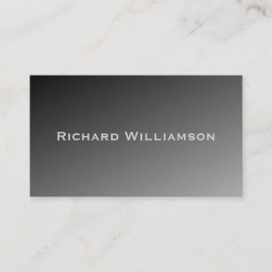 Black Ombre Modern Professional Business Card
