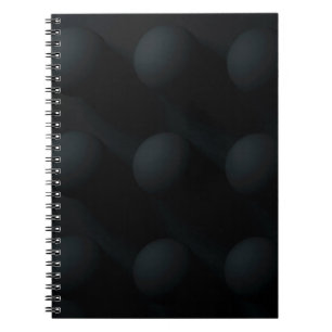 Black on black circles notebook