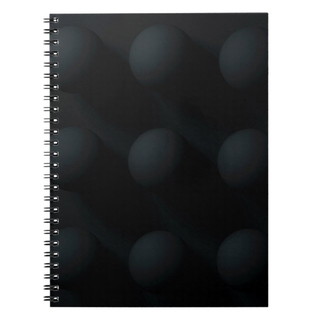 Black on black circles notebook (Front)