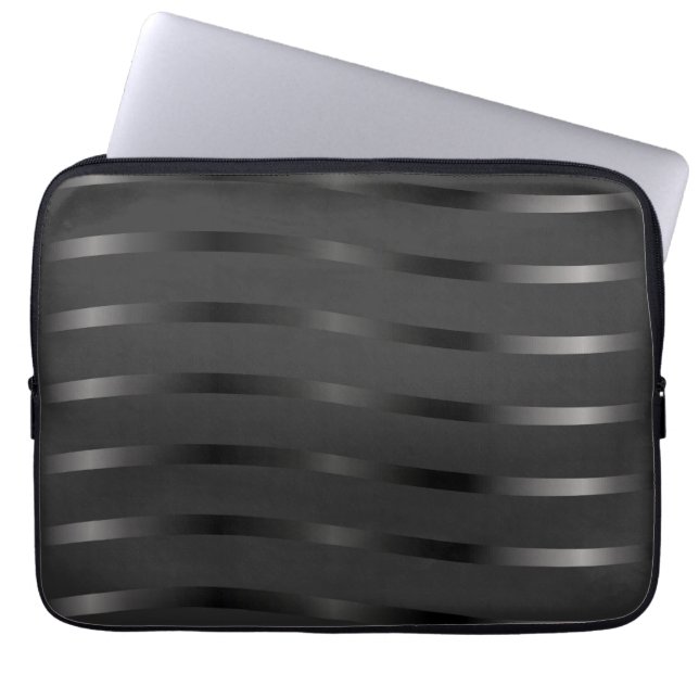 Black on Black Laptop Sleeve (Front)