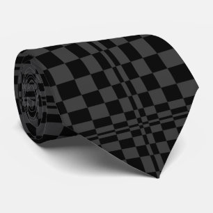 Black on Black Op Art Tie