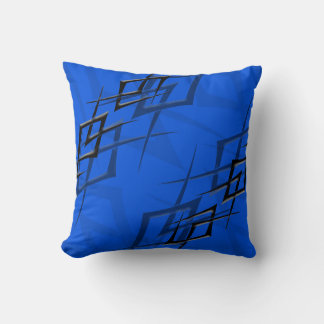 Black on Blue "Thorn" Pillow