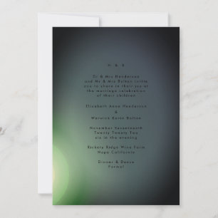 Black on Gradient Modern Minimalistic Simple Invitation