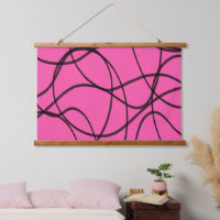Black on Pink Ribbon Art
