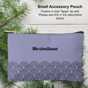 Black on Purple- Arches Glam Small Accessory Pouch