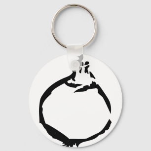 black onion icon key ring
