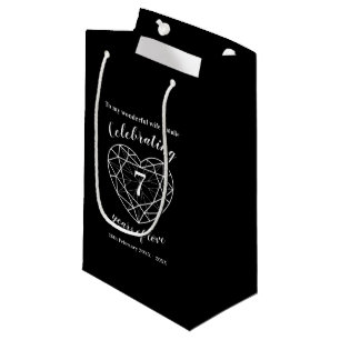 Black onyx Anniversary 7 years wife gift bag