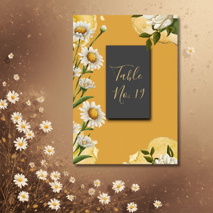 black onyx retro white orange Margaret Table Card